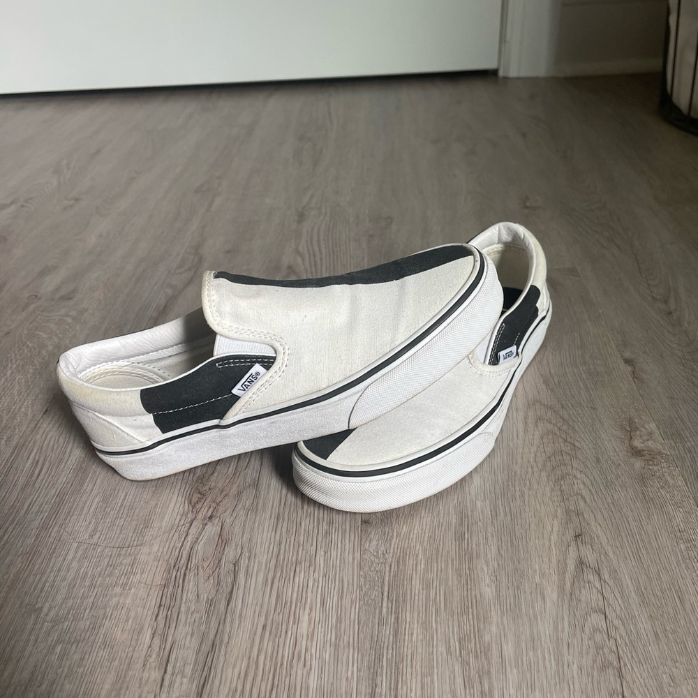 Vans checkered slip ons